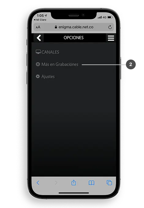 Más grabaciones del decodificador Claro 
