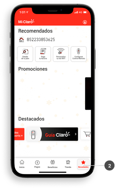 Grabación remota en App mi Claro 